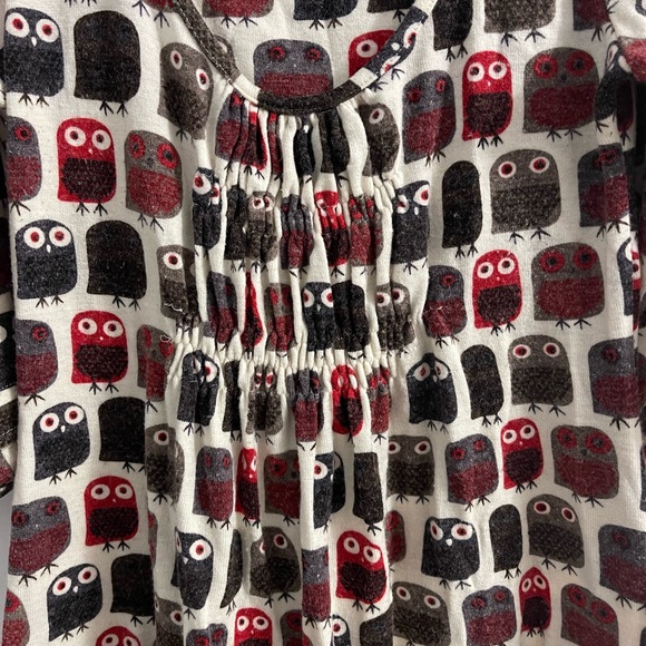 Dily Owl Print Sweater Dress - Picture 3 of 4